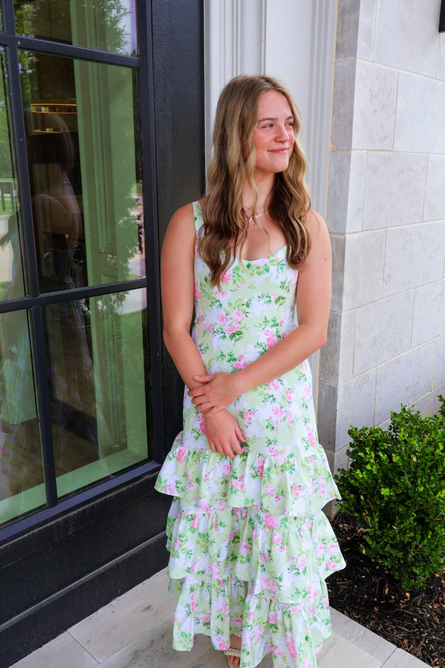 Garden Serenade Dress - Mint