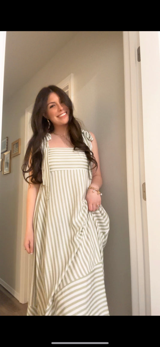 Lauren Dress - Light Olive