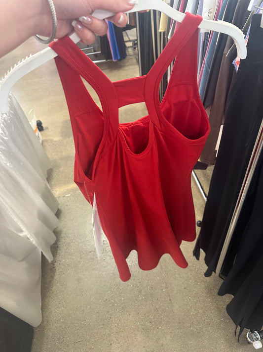 Madison Athletic Dress With Built-In Spandex - Red