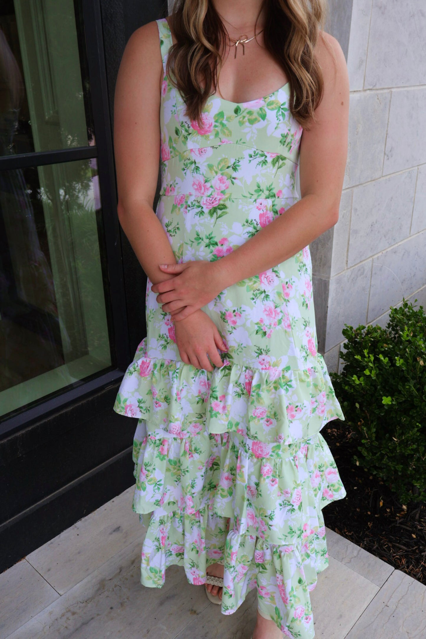 Garden Serenade Dress - Mint