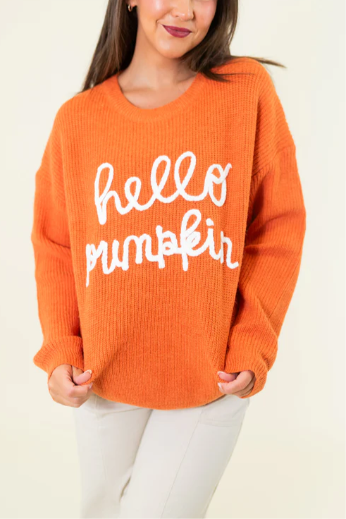 Hello Pumpkin Sweater – Miss Mooney's Boutique