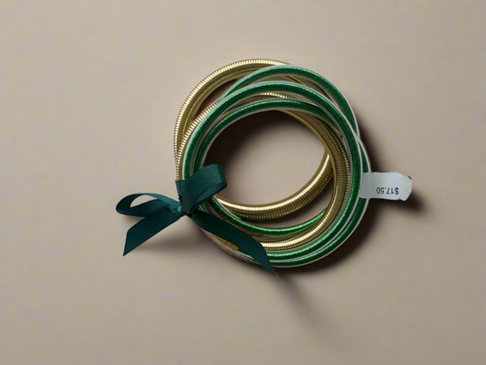 Gameday Bracelets (Green and Gold)