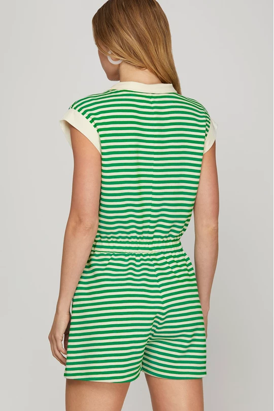 On The Go Zip Up Romper