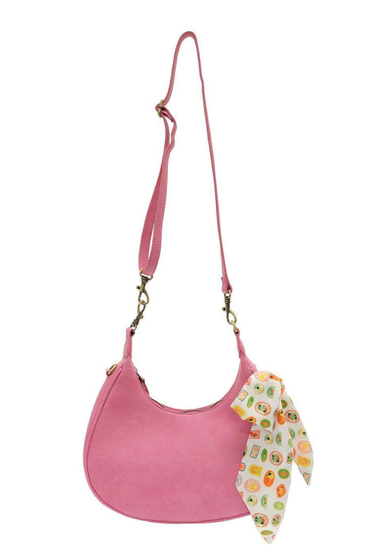 Joy Susan Farmers Market Scarf Convertible Crossbody - Dragonfruit Pink