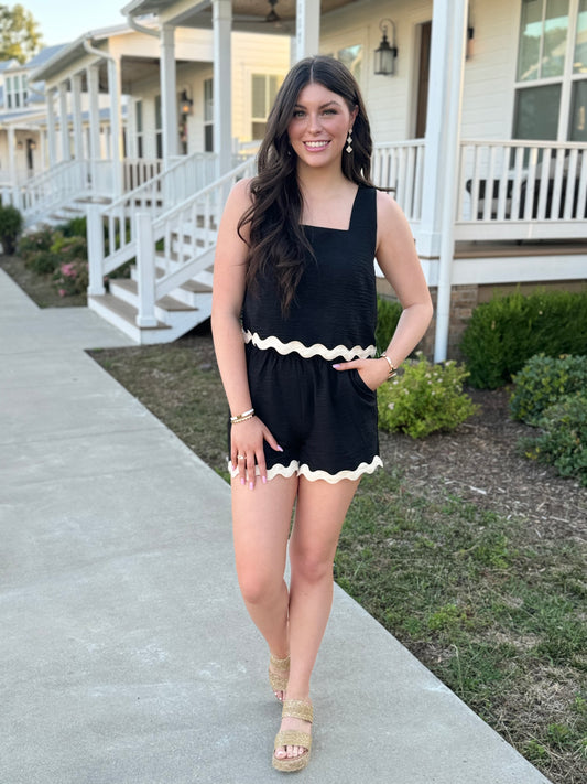 Ric Rac Set in Black