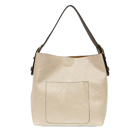 Joy Susan Classic Hobo Handbag - Metallic Pearl
