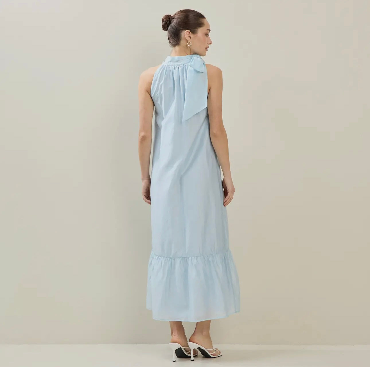 Something Blue Halter Dress