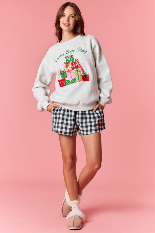“Merry Every Thing” Grey Sweatshirt