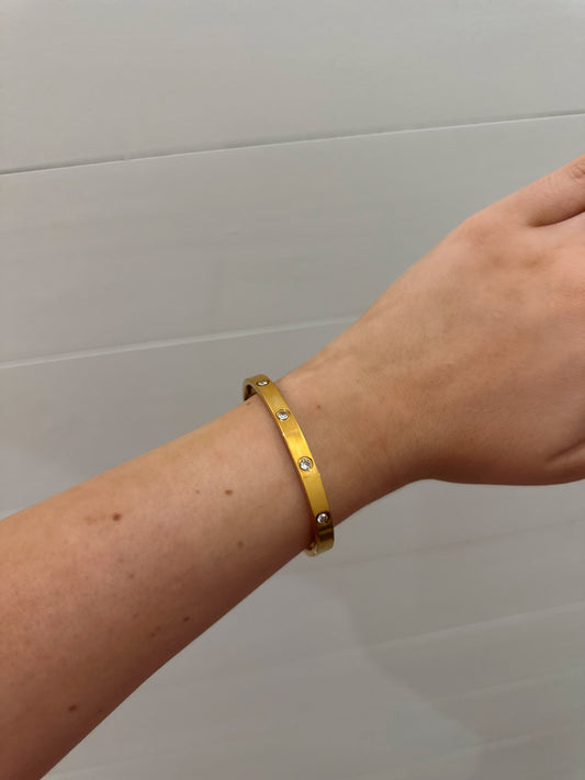 Gold Studded Love Bracelet