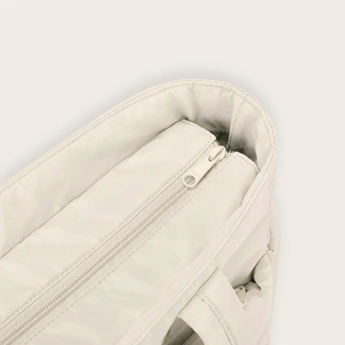 Puff Computer Tote Bag - Cream