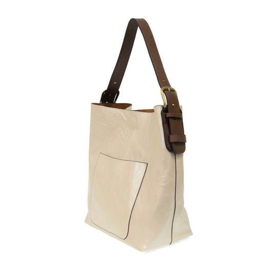 Joy Susan Classic Hobo Handbag - Metallic Pearl