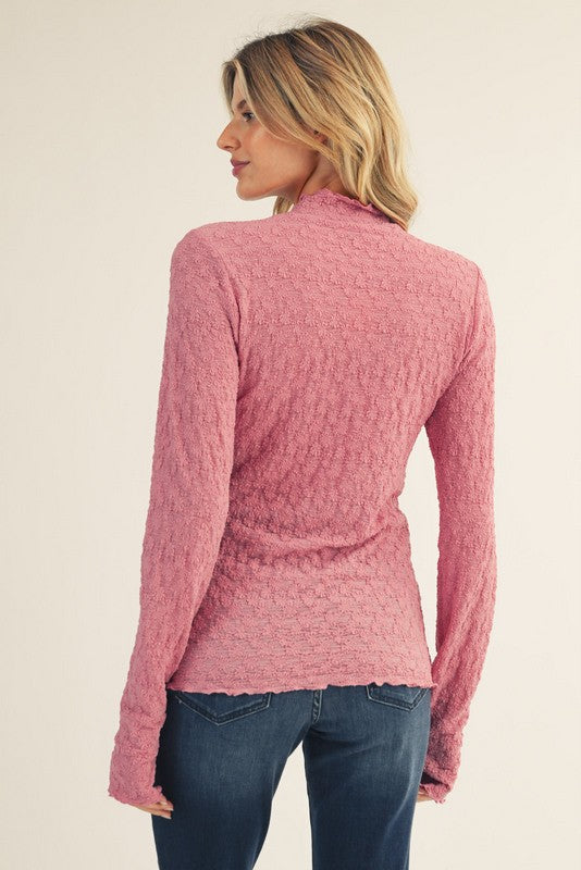 Mauve Lacey Long Sleeve Top