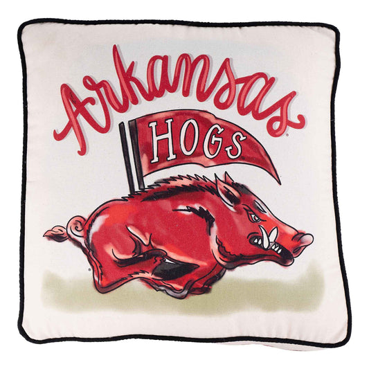 Arkansas Razorback Pillow