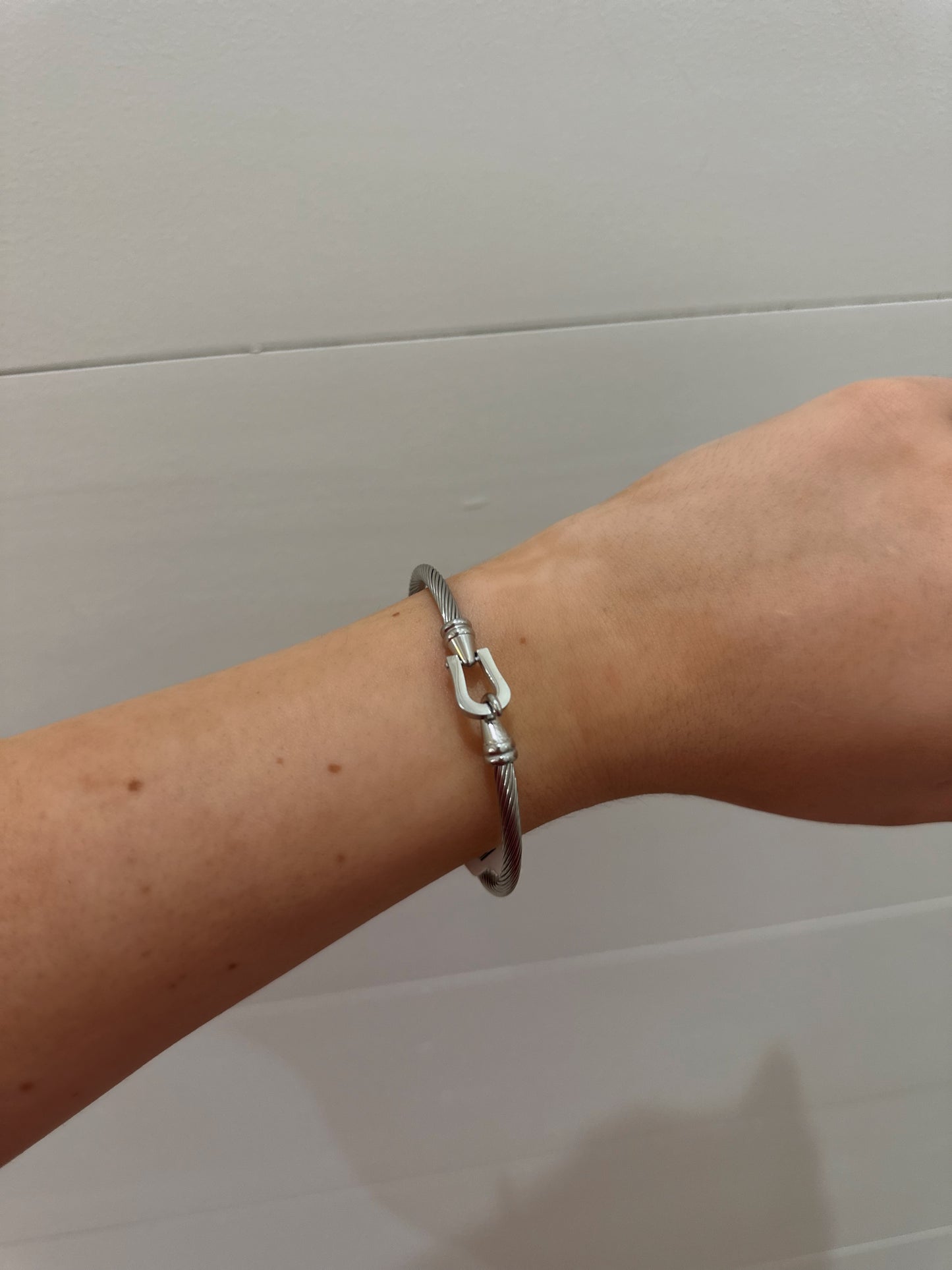 Equestrian Horse Bit Bracelet - Silver