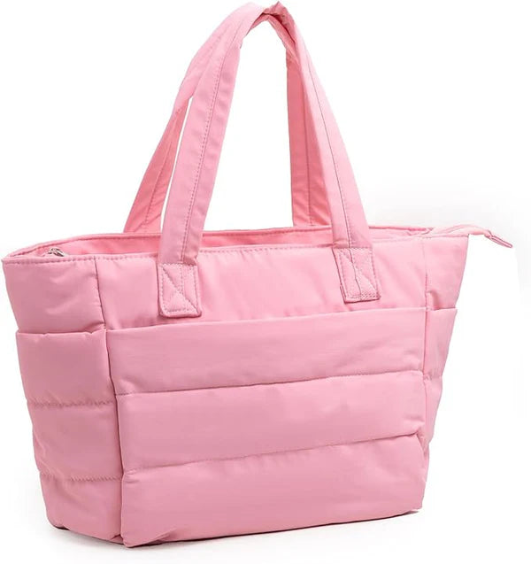 Puff Computer Tote Bag - Rose