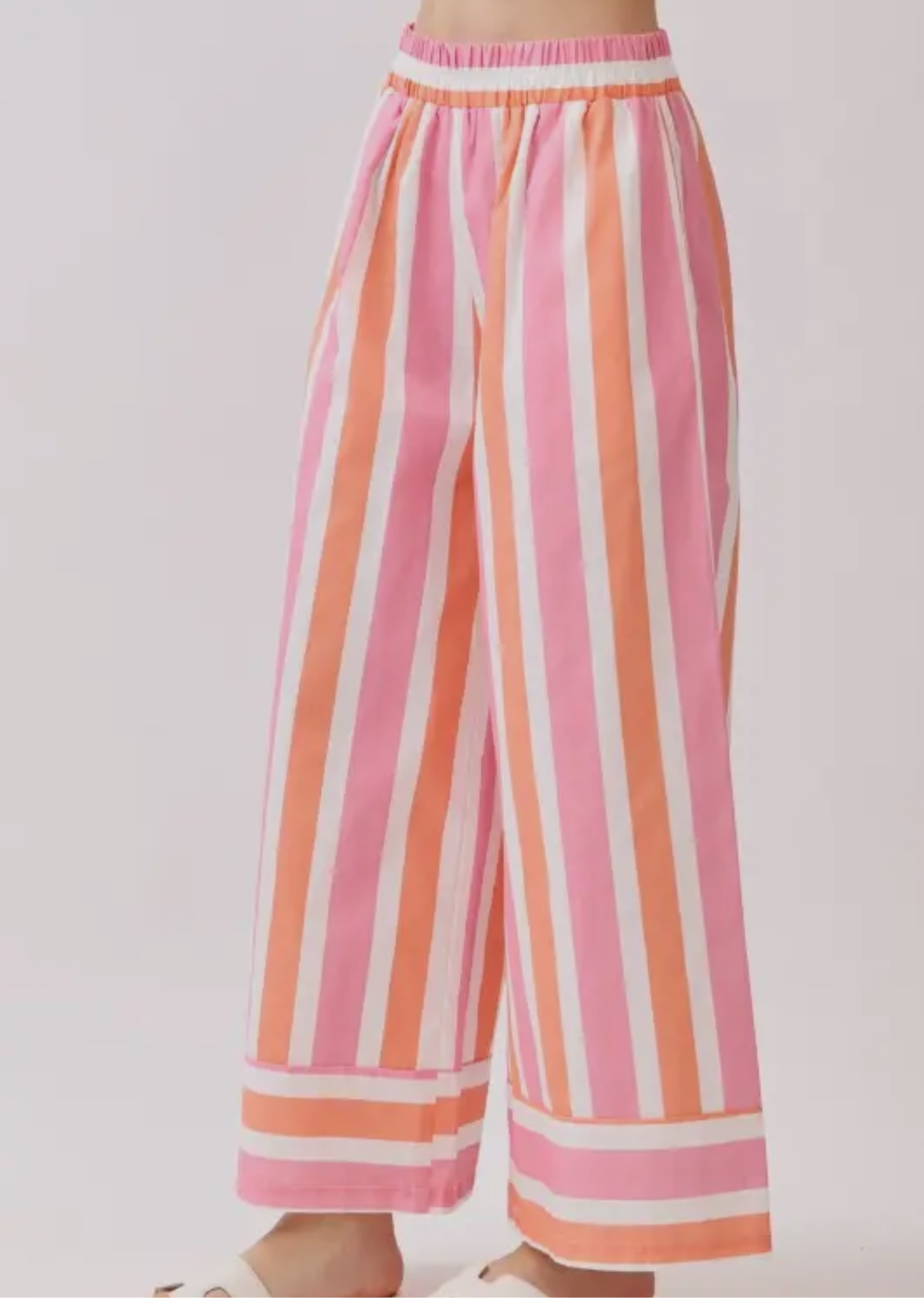 Pink & Orange Striped Set