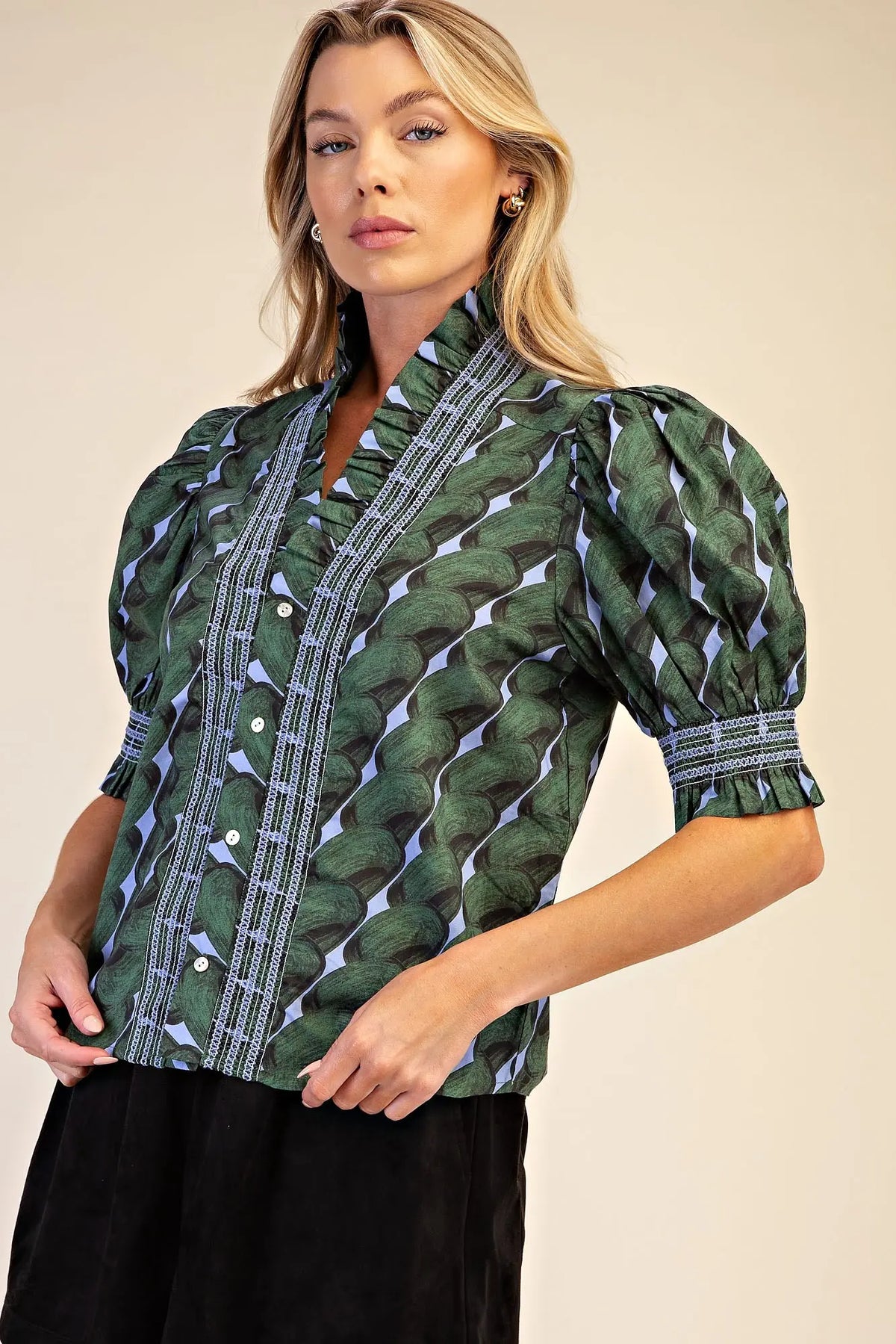 Karlie Top -Green