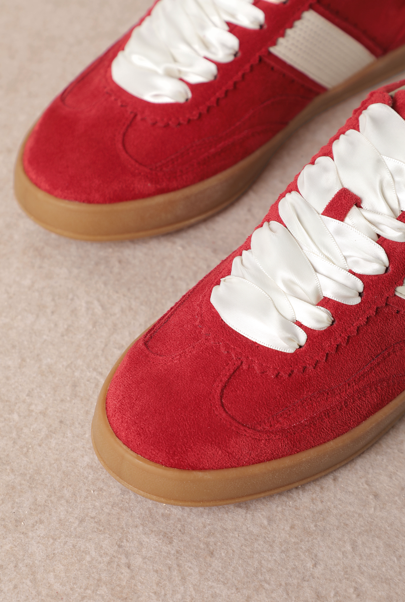 Miim Suede Sneakers - Red