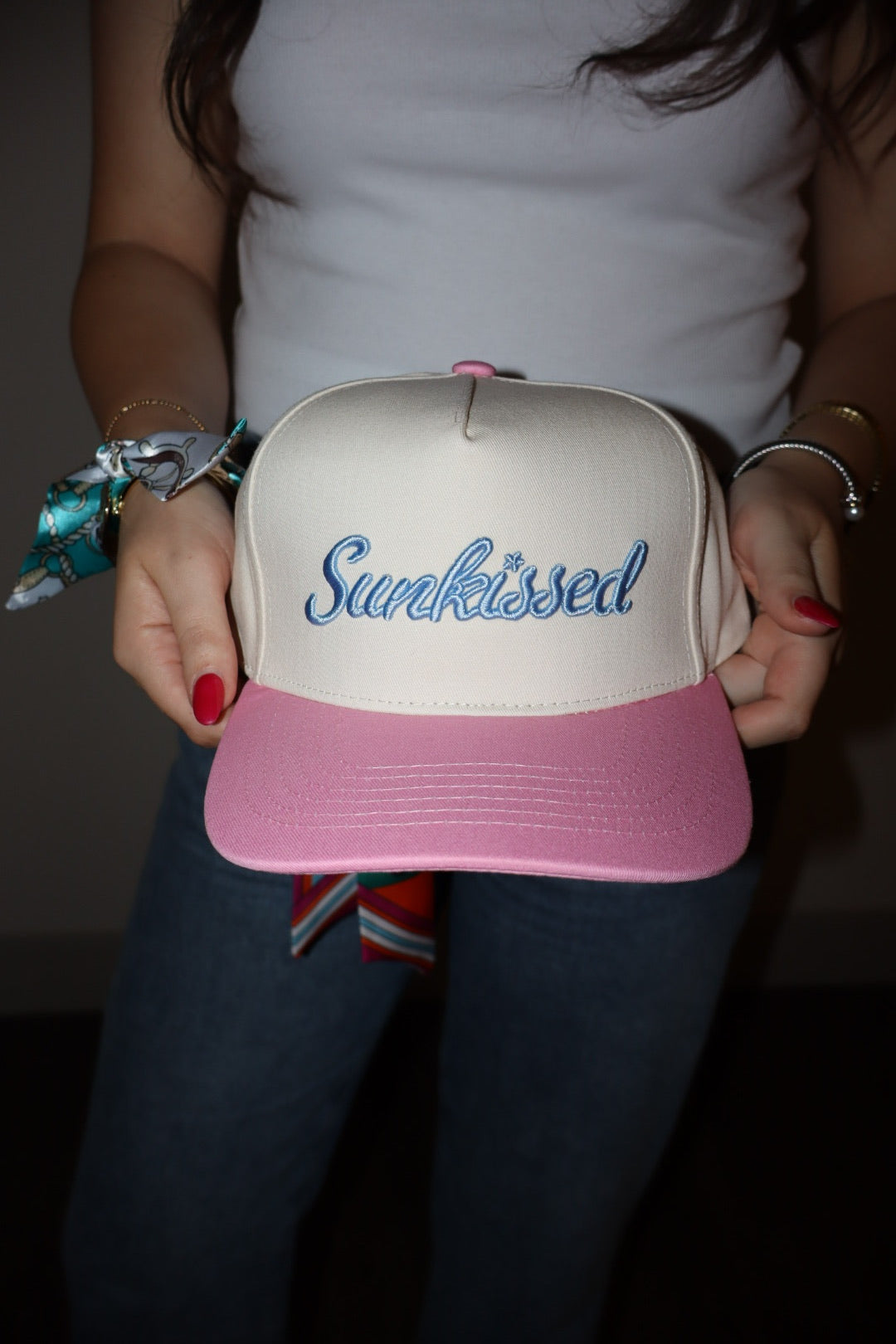 Sunkissed Trucker Hat - Pink/Blue