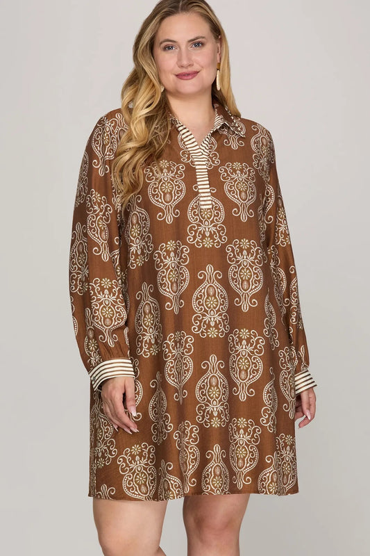 Rita Woven Long Sleeve Dress