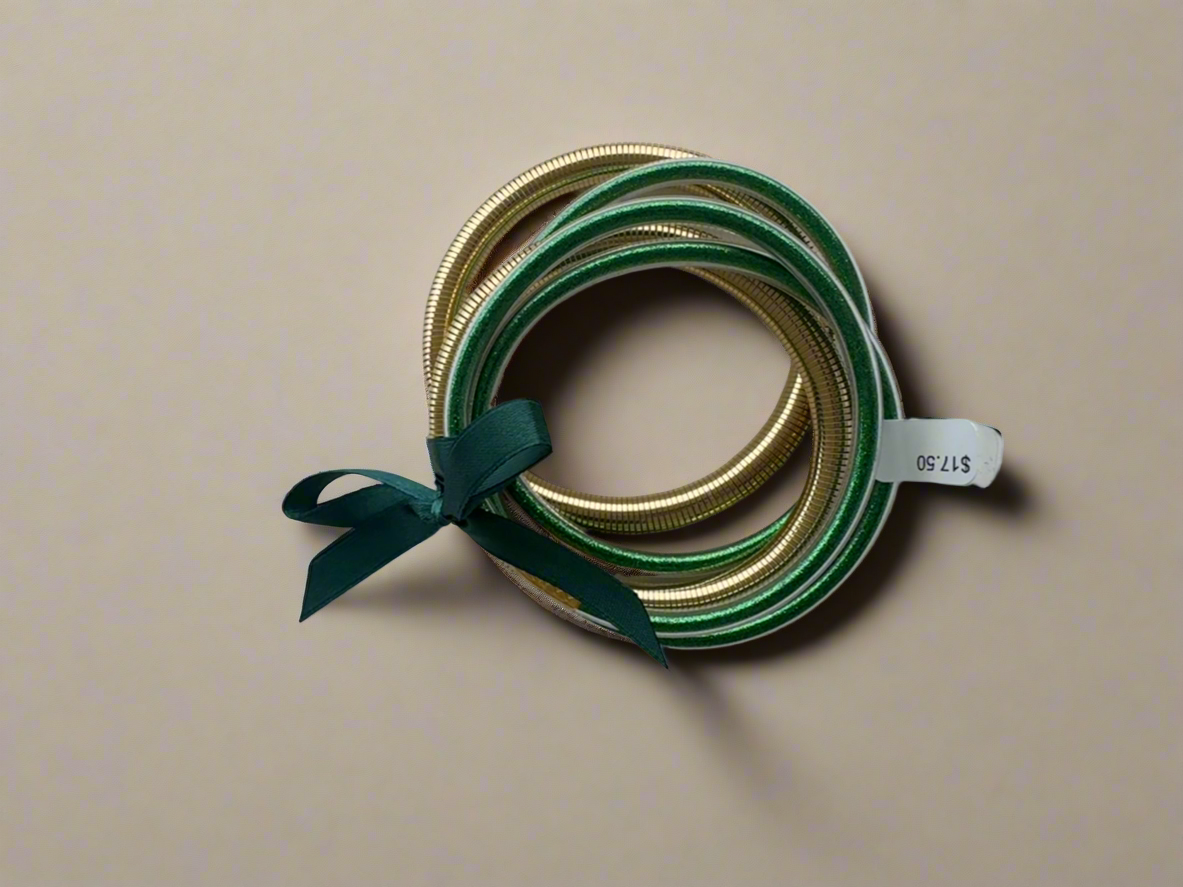 Gameday Bracelets (Green and Gold)
