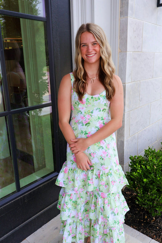 Garden Serenade Dress - Mint