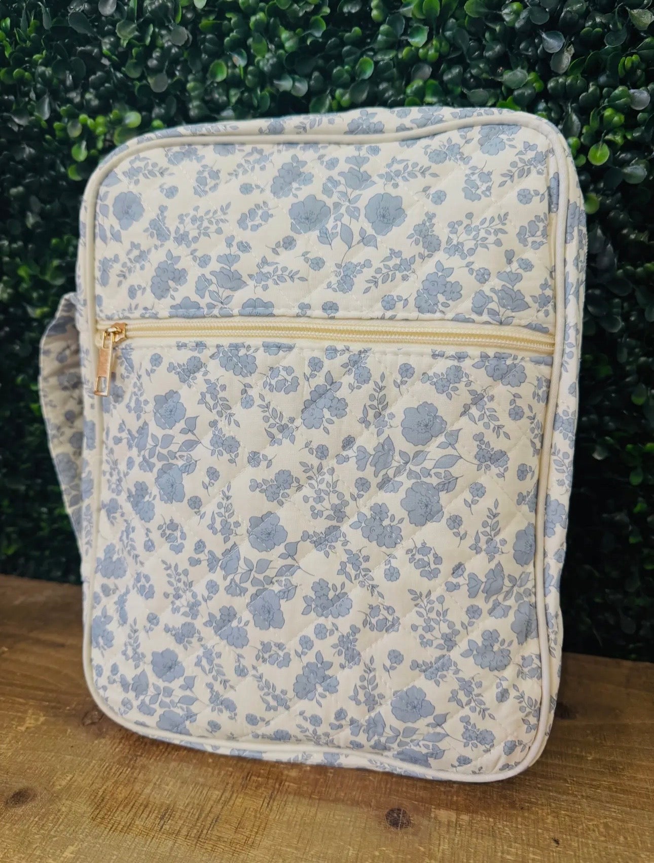 Blue Floral Bible Cover