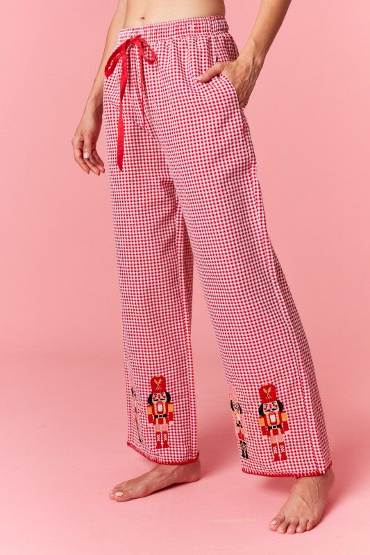 Gingham Nutcracker Pajama Set