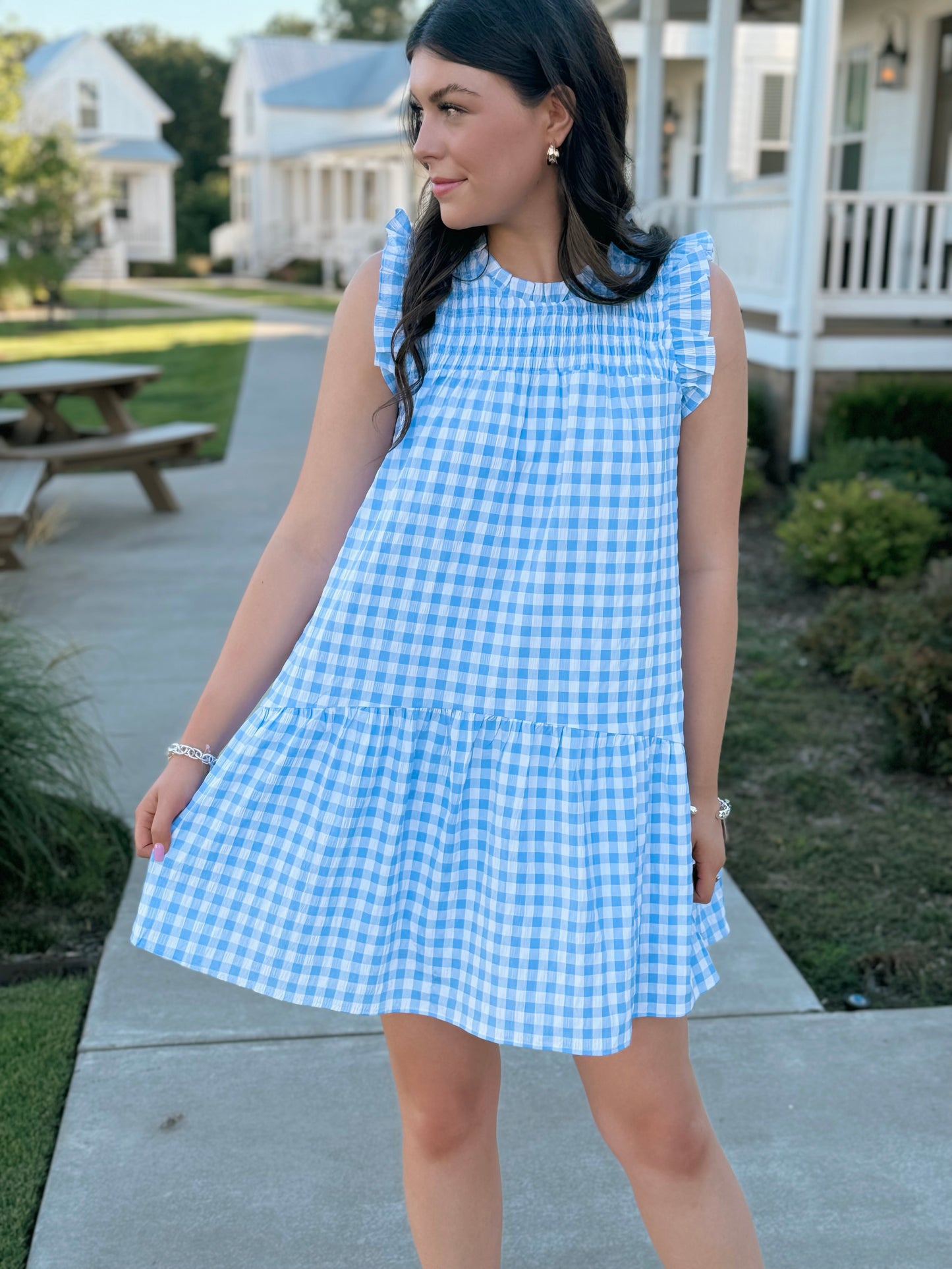Blue Gingham Dress