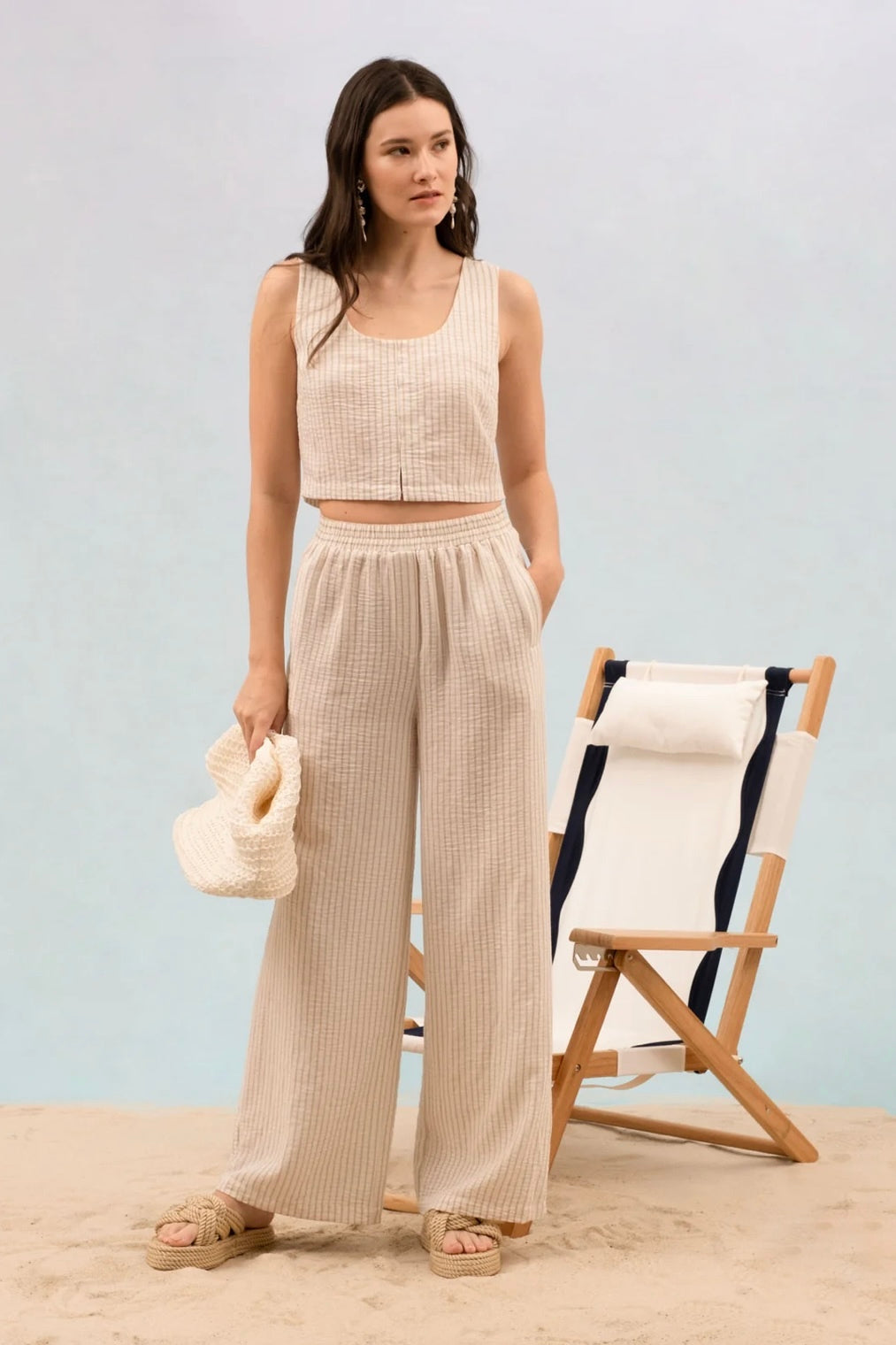 Life Is Good Linen Pants - Light Khaki