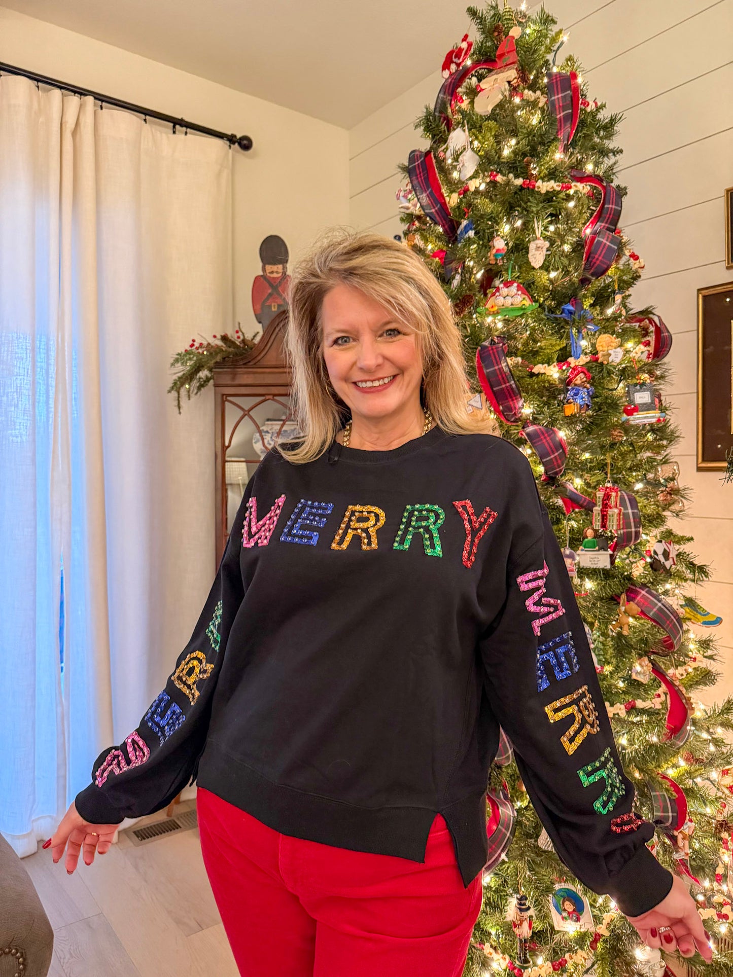 MERRY Beaded Sweater