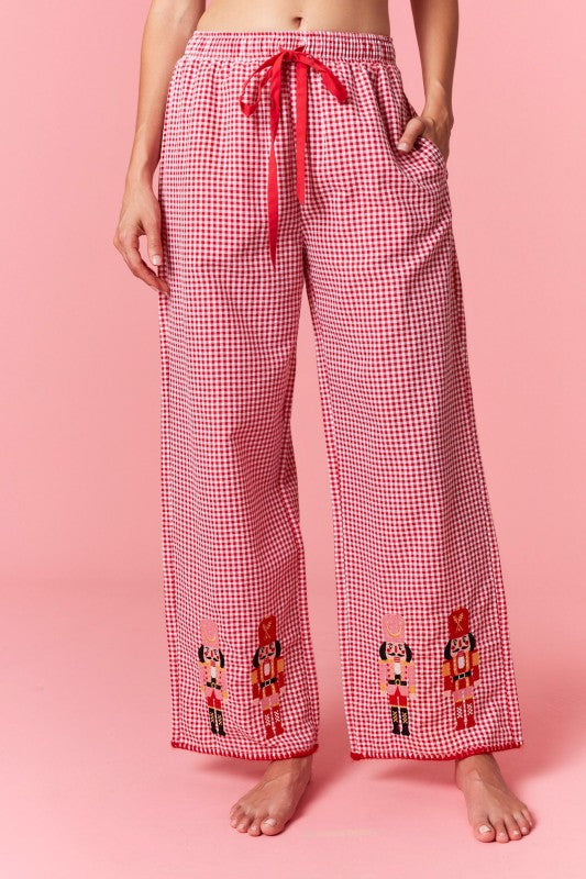 Gingham Nutcracker Pajama Set