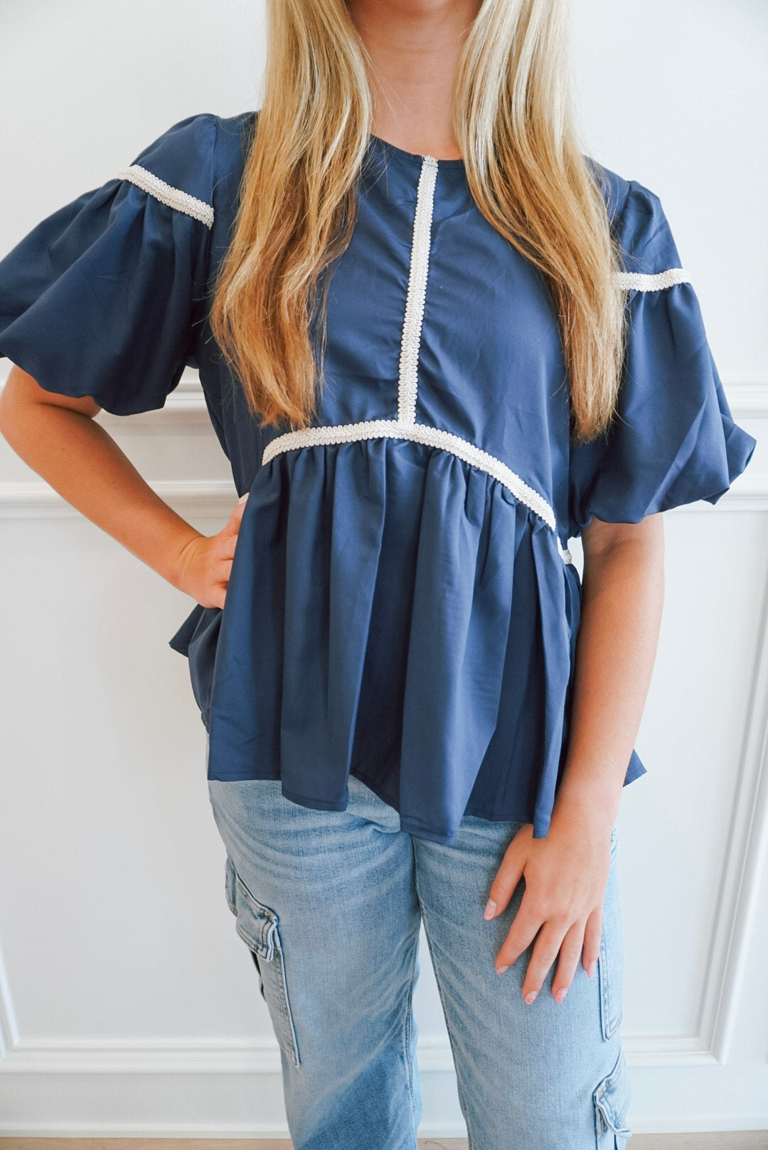 Everyday Bliss Navy Top