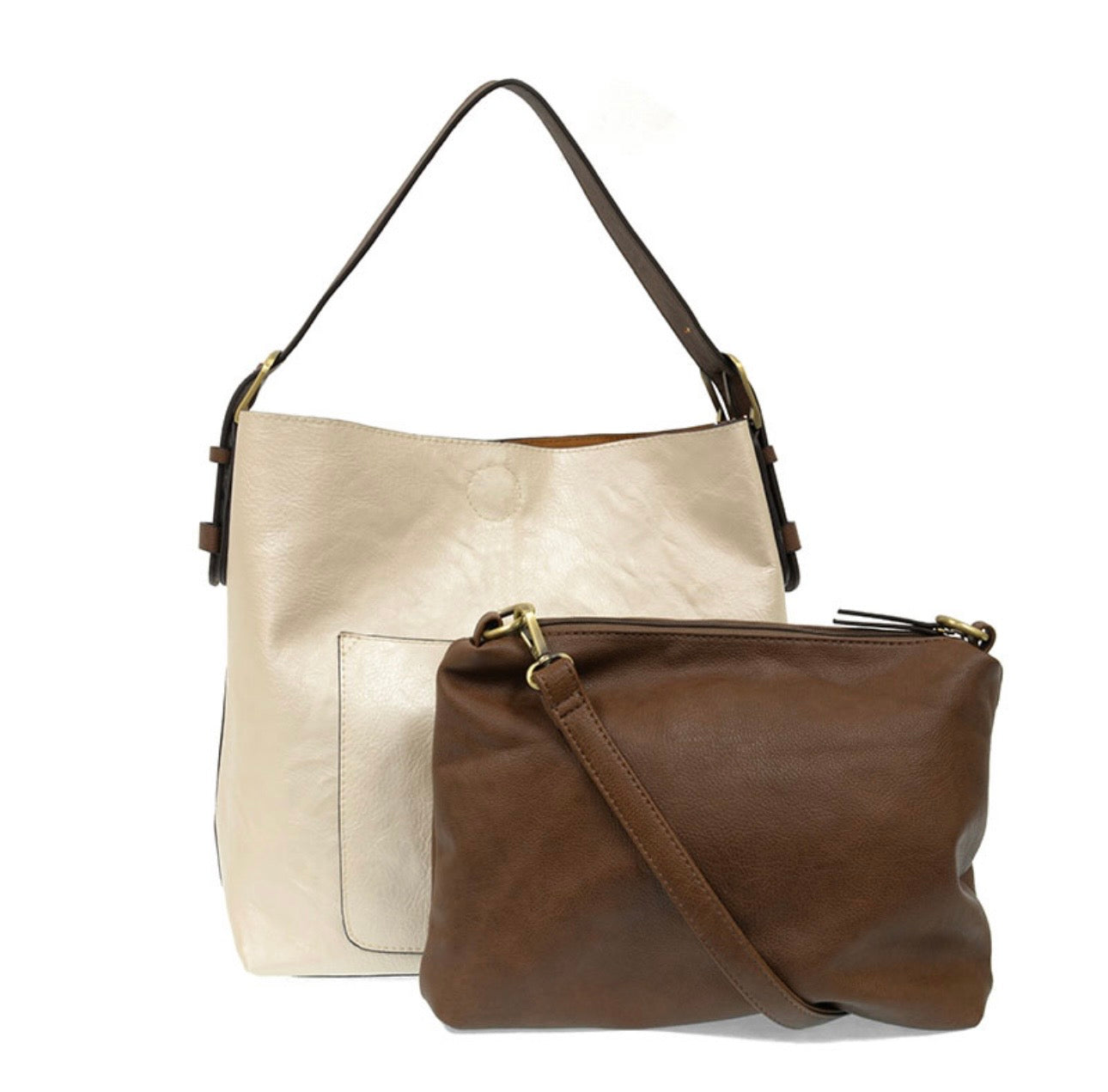 Joy Susan Classic Hobo Handbag - Cream