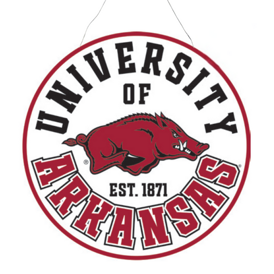 Arkansas Mascot /Retro Burlee Door Hanger
