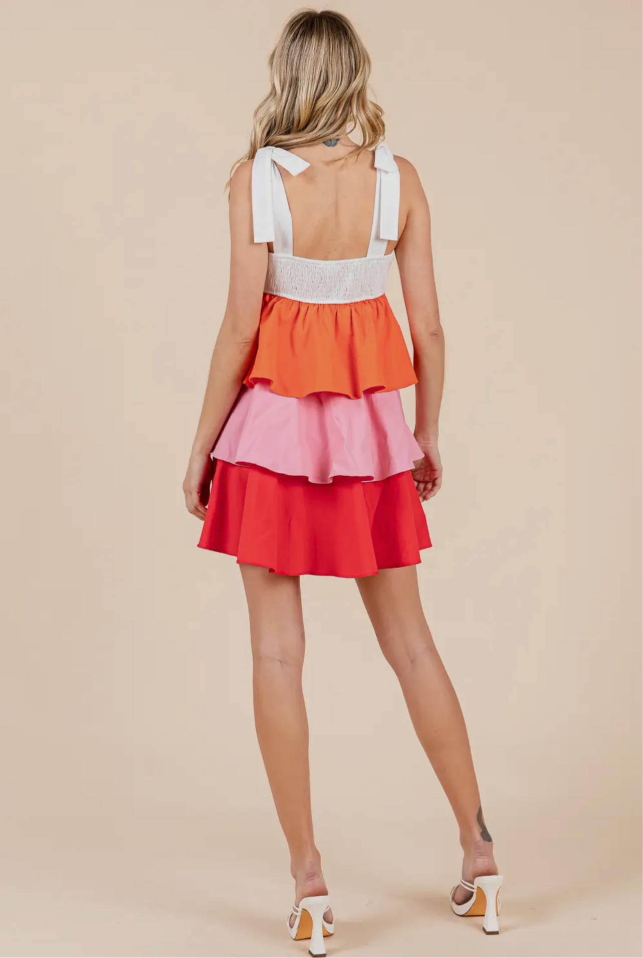 Sunset Tiered Mini Dress
