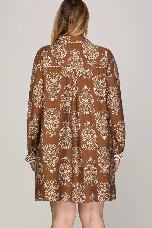 Rita Woven Long Sleeve Dress