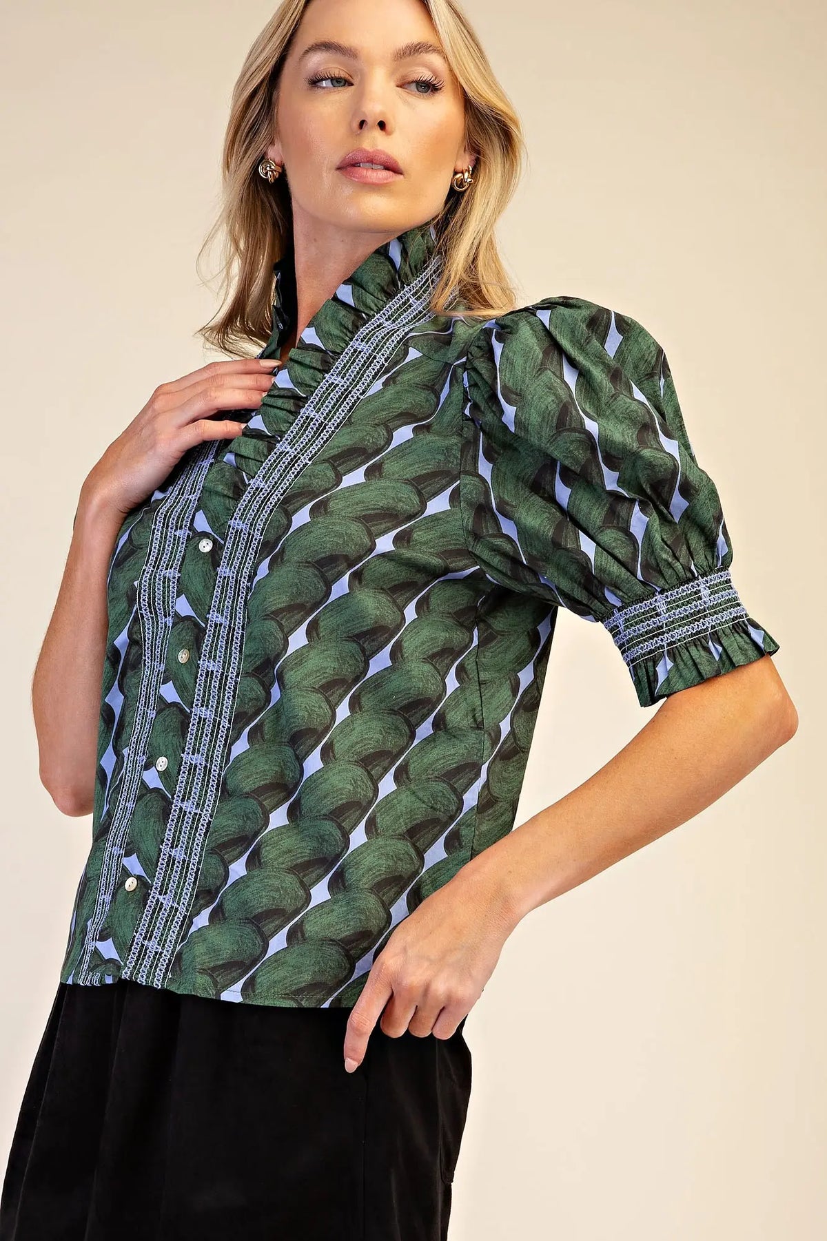 Karlie Top -Green