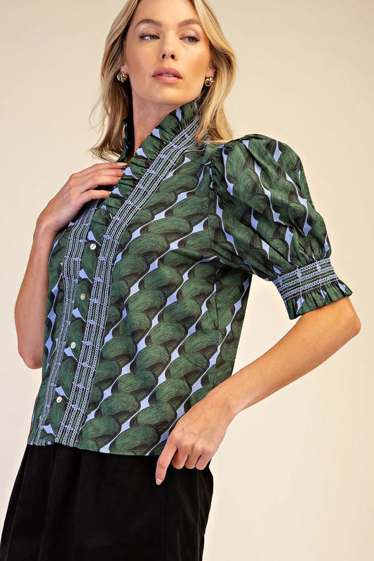 Karlie Top -Green