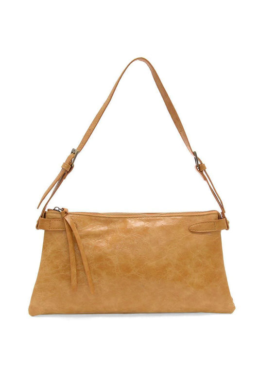Joy Susan Eve Trapeze Shoulder Bag - Camel