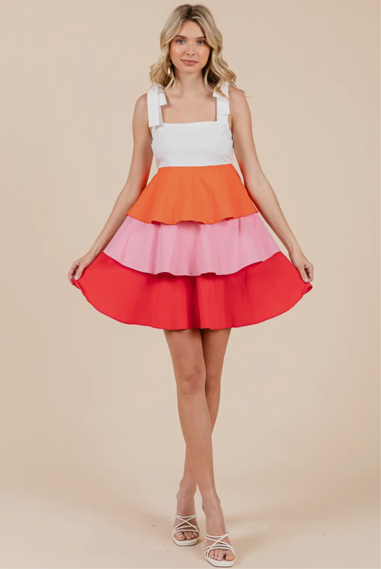 Sunset Tiered Mini Dress