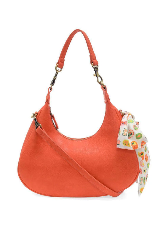 Joy Susan Farmers Market Scarf Convertible Crossbody - Blood Orange
