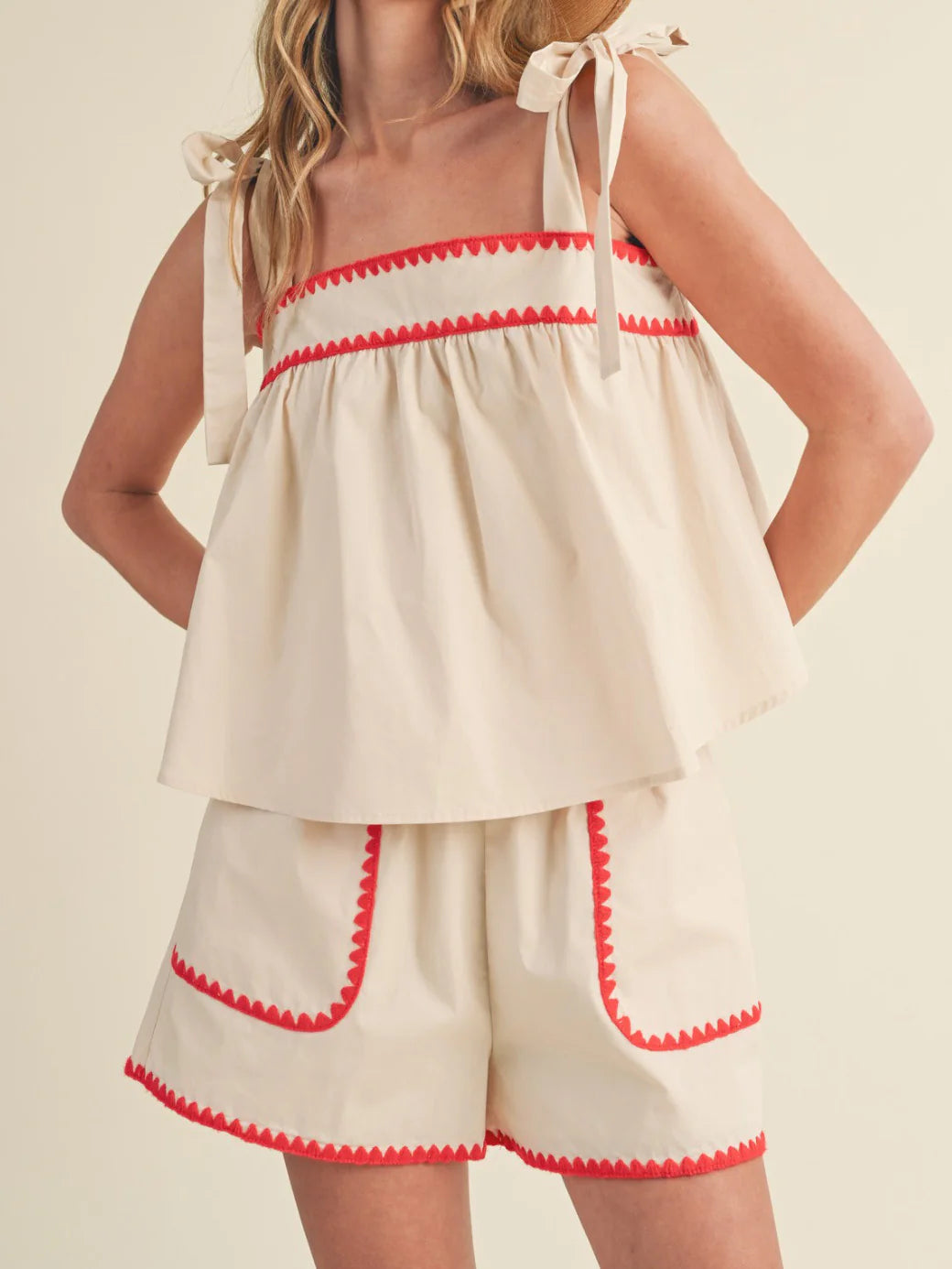Scalloped Two Piece Set