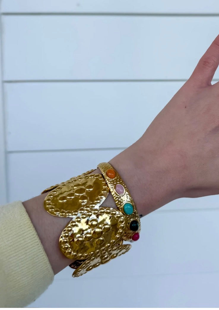 Faith Coin Bangle Bracelet