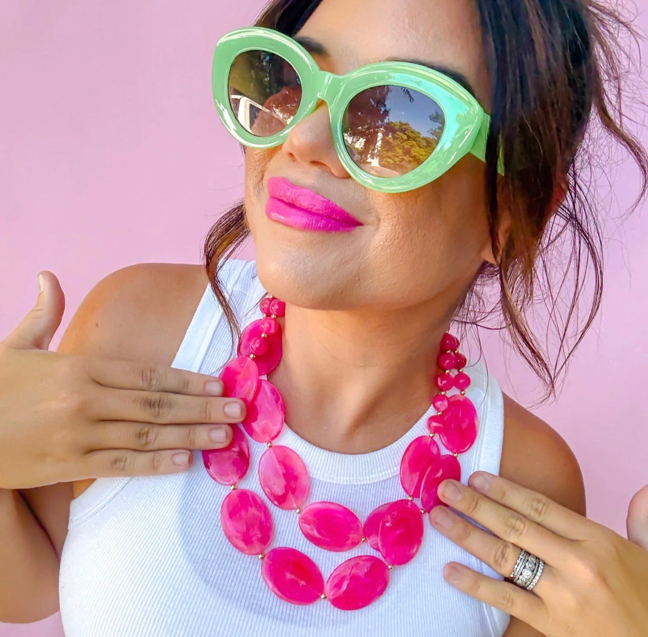 Peony Double Haze Necklace