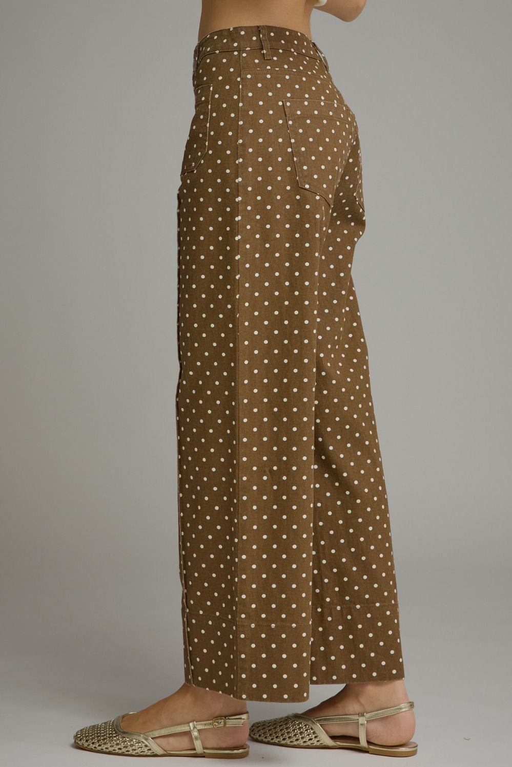 Entro Brown Polka Dot Pants