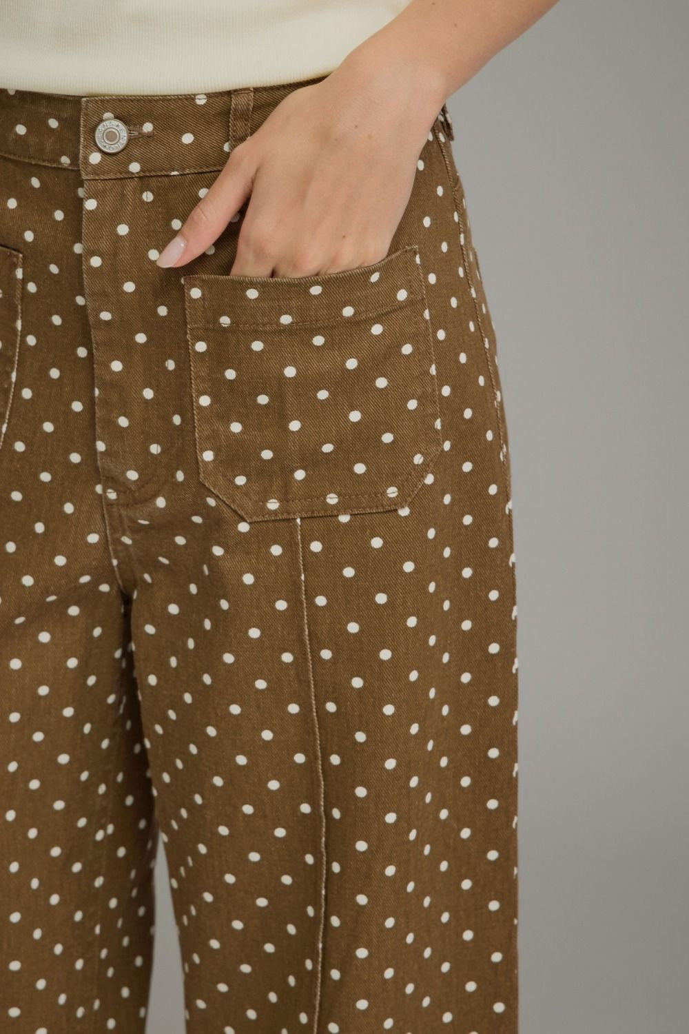 Entro Brown Polka Dot Pants