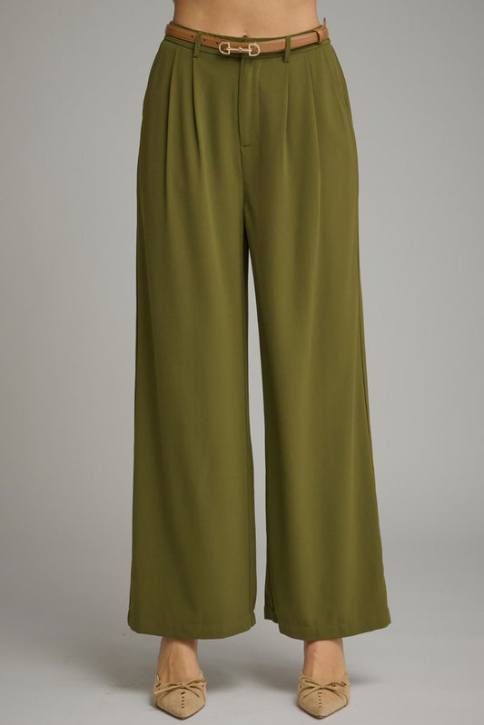 Business & Pleasure Olive Green Pants