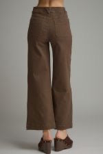 Entro Wide Leg Pants- Brown
