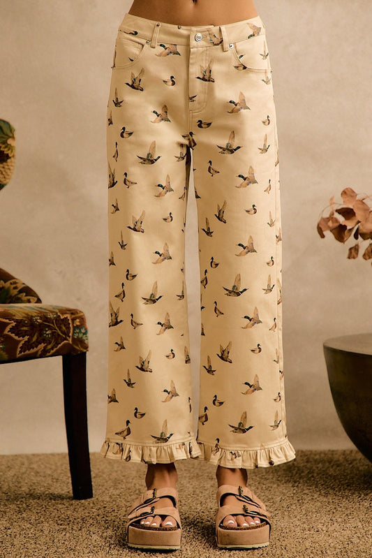 Mallard Duck Pants with Ruffle